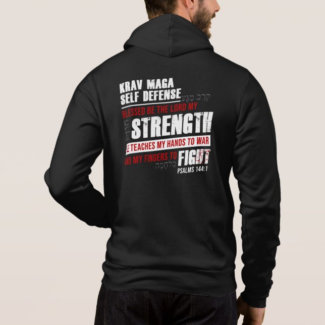 Sudadera Camiseta de autodefensa de Christian Krav Maga (Reverso)