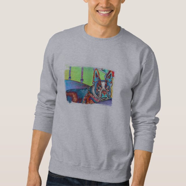 Sudadera Camiseta de Boston Terrier - modificada para (Anverso)