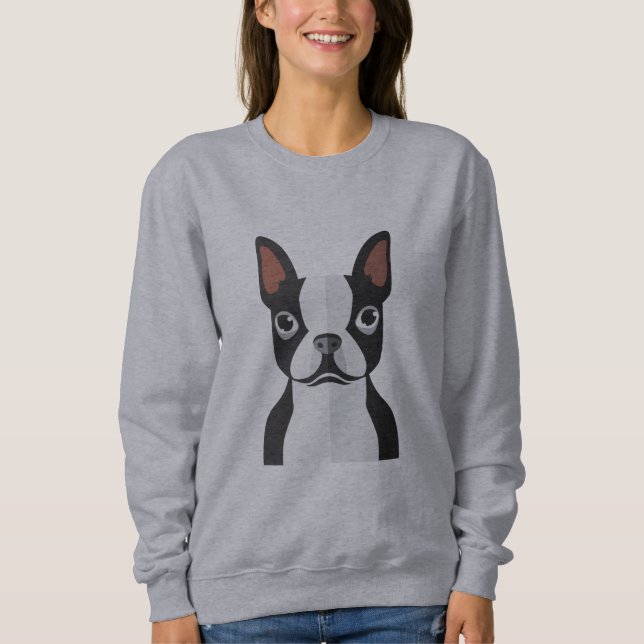 Sudadera Camiseta de Boston Terrier para mujer (Anverso)