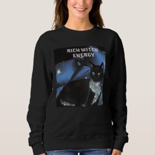 Sudadera Camiseta de bruja con energía de bruja negra rica