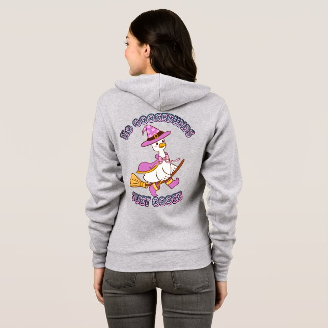 Sudadera Camiseta de bruja ganso divertida (Reverso completo)