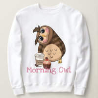 Camiseta de búho de la mañana