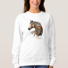 Camiseta de caballo bayo bonito con nombre