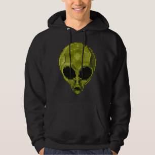 Sudadera Camiseta de cabeza verde alienígena