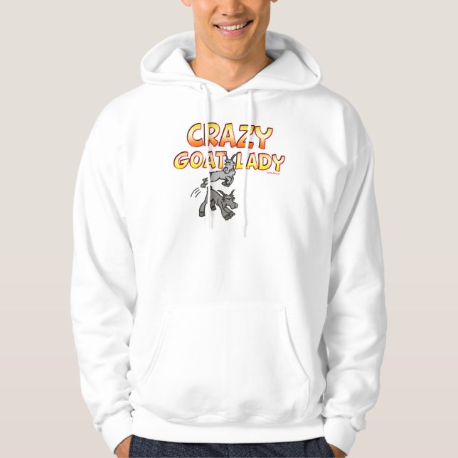 Sudadera Camiseta de cabra Crazy Goat Lady 6 (Anverso)