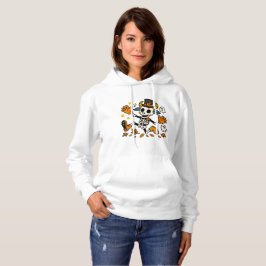 Sudadera Camiseta de cabra esqueleto espeluznante lindo con