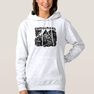 Sudadera Camiseta de Café Señora Planta Divertida Café & Pl