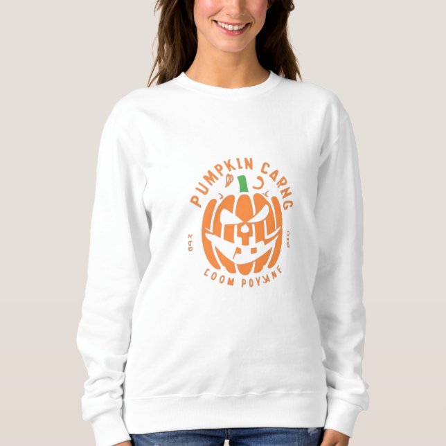 Sudadera "Camiseta de calabaza festiva para los amantes de  (Anverso)
