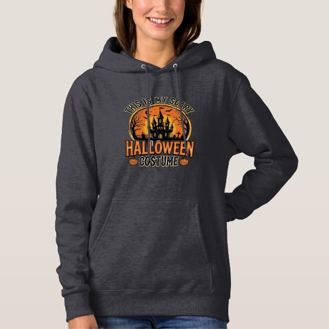 Sudadera Camiseta de Castillo Embrujado de Disfraz de Hallo (Anverso)