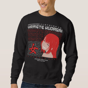 Sudadera Camiseta de Chica de Anime Yamete Kudasai