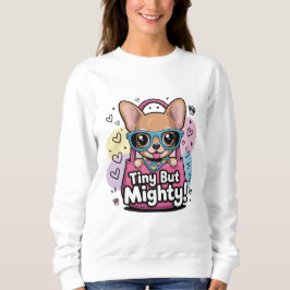 Sudadera Camiseta de Chihuahua Pequeño pero Poderoso
