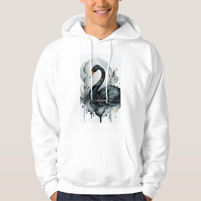 Sudadera Camiseta de cisne negro (Anverso)
