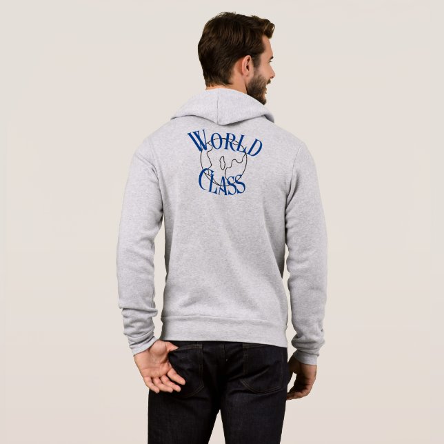 Sudadera Camiseta de clase mundial (Reverso completo)