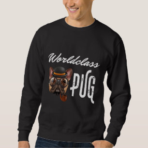 Sudadera Camiseta de clase mundial Pug Classic 278