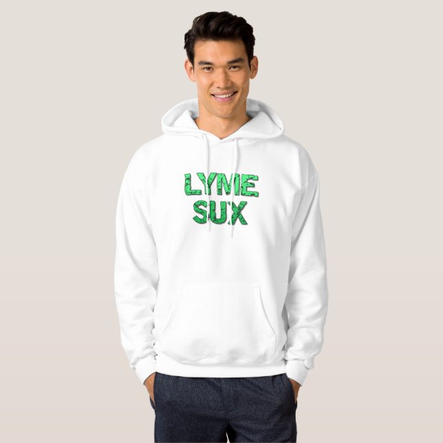 Sudadera Camiseta de Conciencia sobre Lyme Sux (Anverso completo)