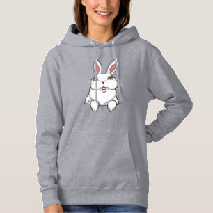 Sudadera Camiseta de conejito de Pascua para mujeres con bo