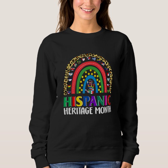 Sudadera Camiseta de conteo de arcoíris del mes de la Heren (Anverso)