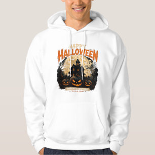 Sudadera Camiseta de cráneo de Halloween vintage de casa em