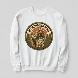 Sudadera Camiseta de cuello redondo para mamá de sabueso Bl