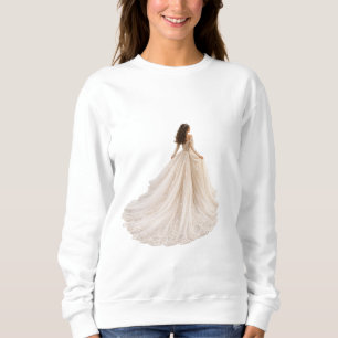 Sudadera Camiseta de cuento de hadas de princesa azul linda