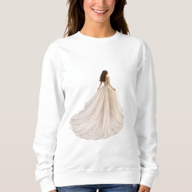Sudadera Camiseta de cuento de hadas de princesa azul linda (Anverso)
