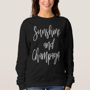 Sudadera Camiseta de despedida de soltera con sol y champán