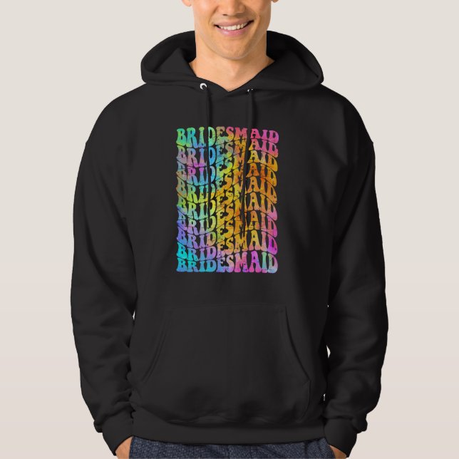 Sudadera Camiseta de despedida de soltera de dama de honor  (Anverso)