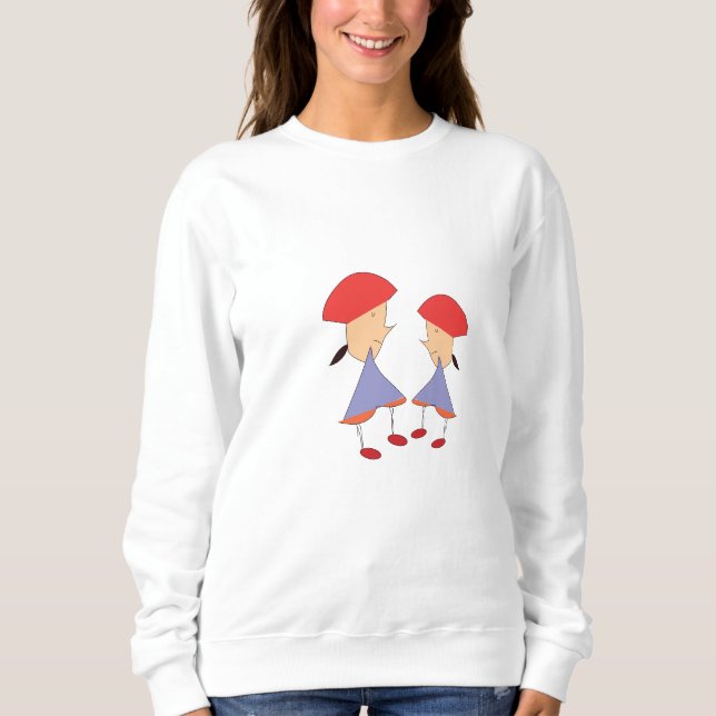 Sudadera camiseta de dibujos animados (Anverso)