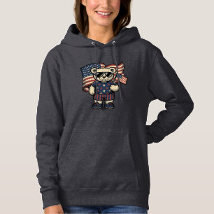 Sudadera Camiseta de diseño de osito de peluche vintage pat