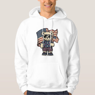 Sudadera Camiseta de diseño de oso de peluche patriótico vi