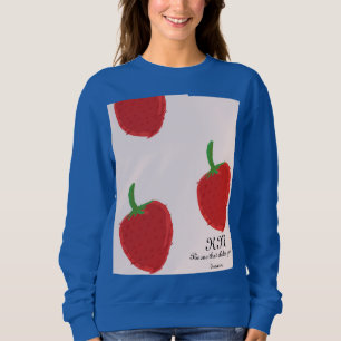 Sudadera Camiseta de diseño de pintura de fresas
