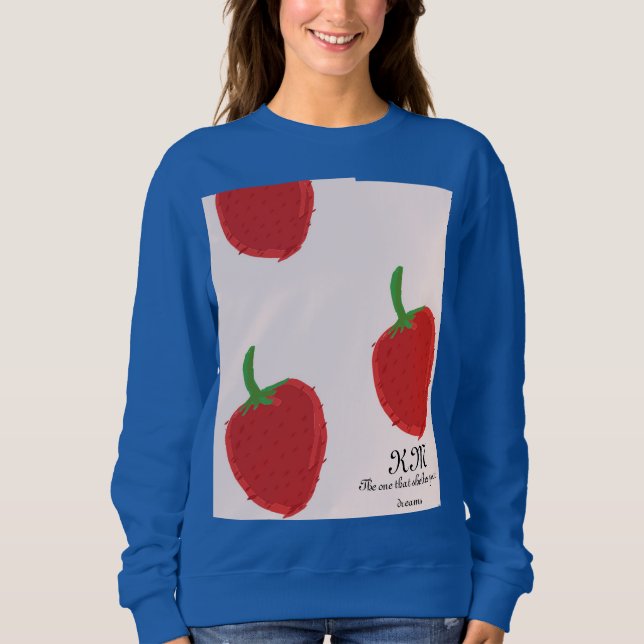 Sudadera Camiseta de diseño de pintura de fresas (Anverso)