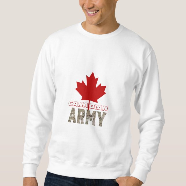 Sudadera Camiseta de diseño del ejército canadiense (Anverso)