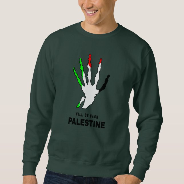 Sudadera Camiseta de diseño elegante de Palestina (Anverso)