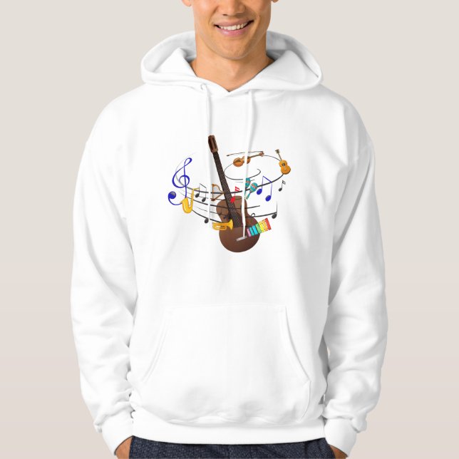 SUDADERA CAMISETA DE DISEÑO MÚSICO (Anverso)