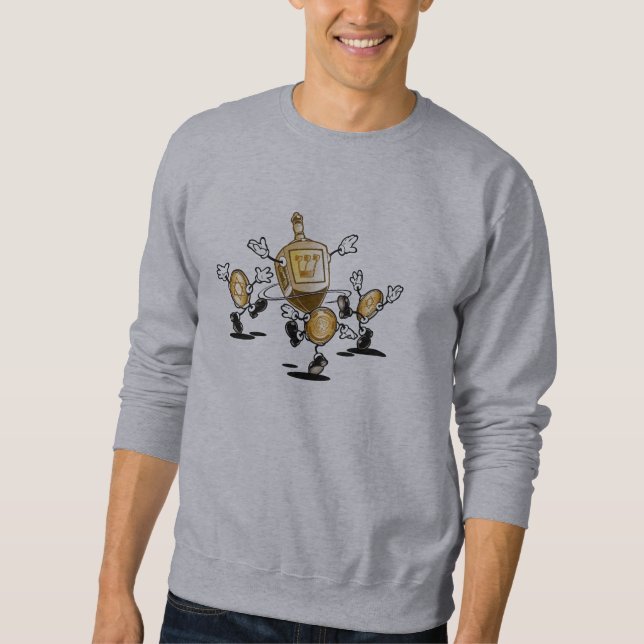 Sudadera Camiseta de Dreidel del baile (Anverso)