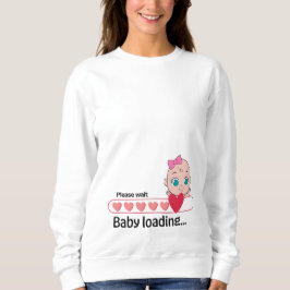 Sudadera Camiseta de embarazo de carga de bebé - maternidad