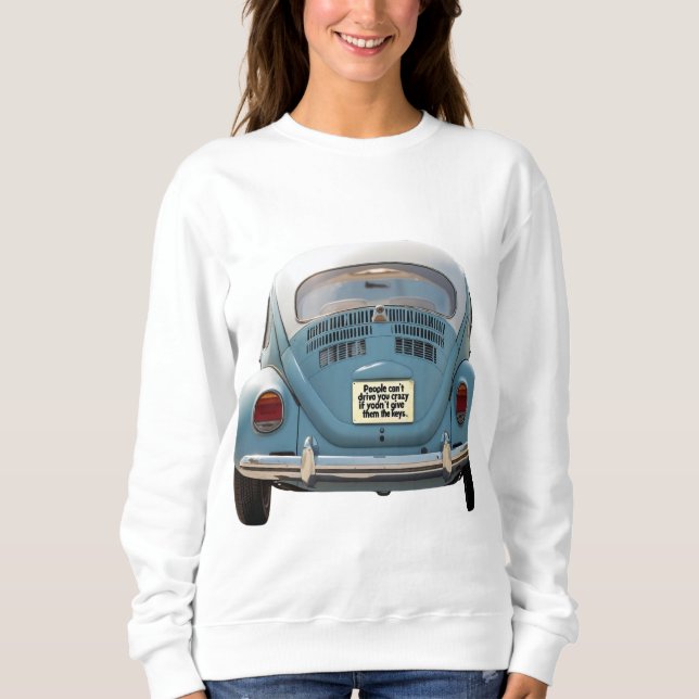Sudadera camiseta de escarabajo estilo retro (Anverso)