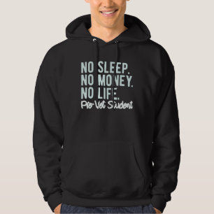 Sudadera Camiseta de estudiante pre-veterinario sin sueño s