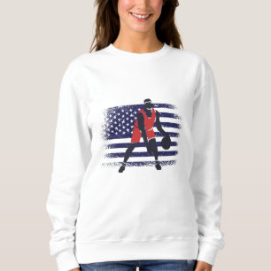 Sudadera Camiseta de fanático de baloncesto bandera de EE. 
