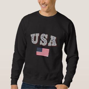 Sudadera Camiseta de fanático de fútbol de EE. UU. Bandera 