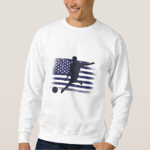 Sudadera Camiseta de fanático de fútbol de EE. UU. Bandera