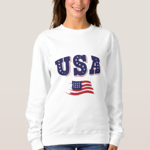 Sudadera Camiseta de fanático de fútbol de EE. UU. Bandera