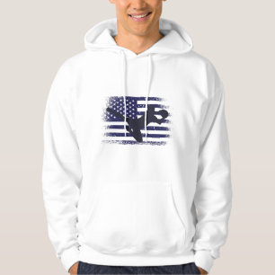 Sudadera Camiseta de fanático de fútbol de EE. UU. Bandera