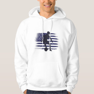 Sudadera Camiseta de fanático de fútbol de EE. UU. Bandera