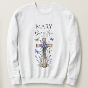 Sudadera Camiseta de fe con nombre personalizado – Dios es