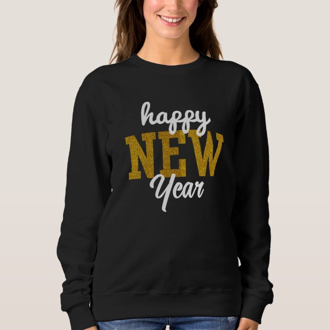 Sudadera Camiseta de Feliz Año Nuevo (Anverso)