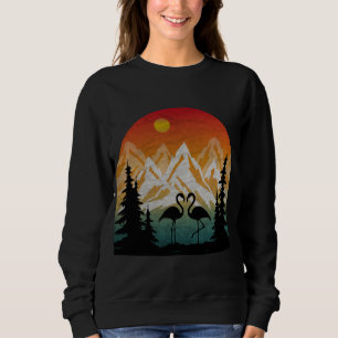 Sudadera Camiseta de flamenco de naturaleza vintage