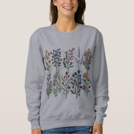 Sudadera Camiseta de flor silvestre para mujeres