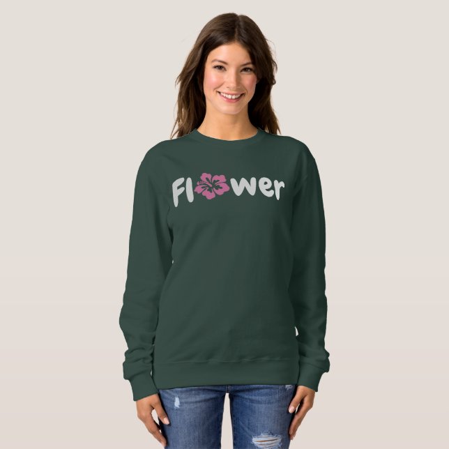 Sudadera Camiseta de flores (Anverso completo)